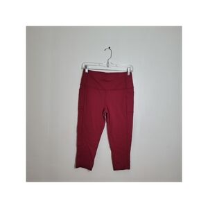 Skechers Red Womens Athletic High Waisted Leggings Size Medium